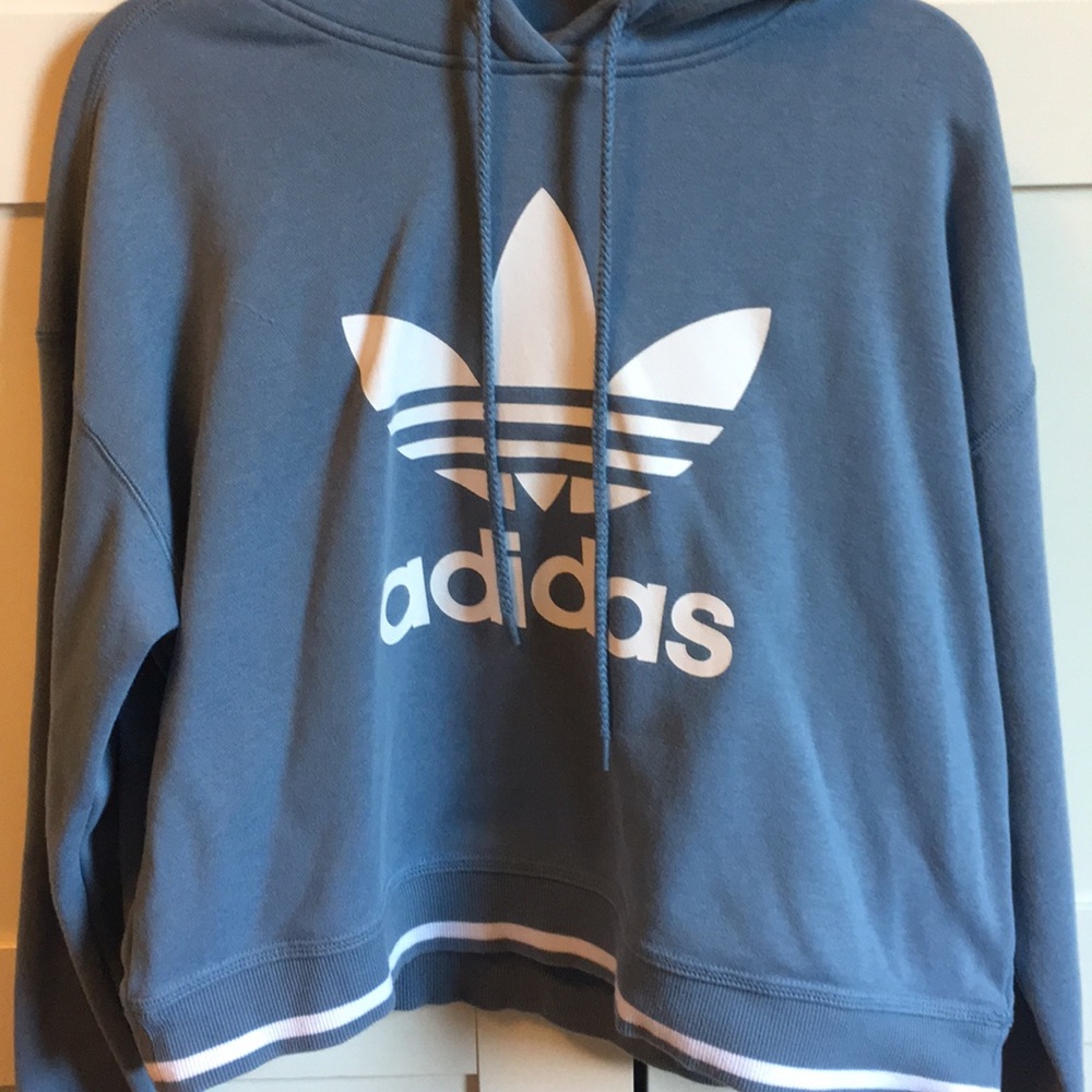 Adidas Trefoil Cropped Hoodie